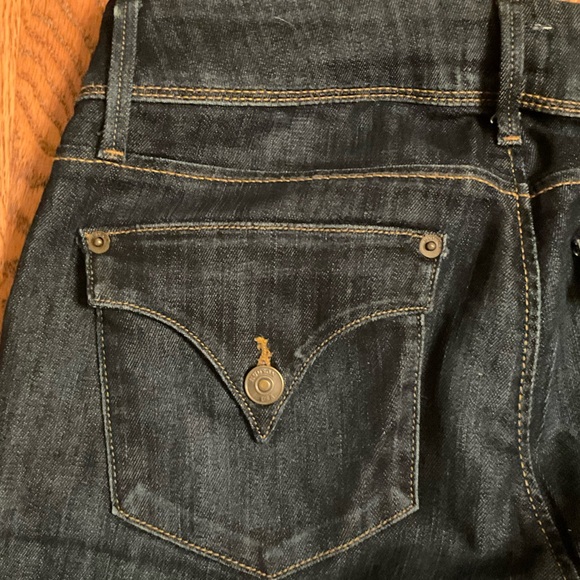 Hudson Jeans, Dark Wash, 5-Pockets, Pointed Flap & Button on Back 2, Size 28 - Picture 12 of 15
